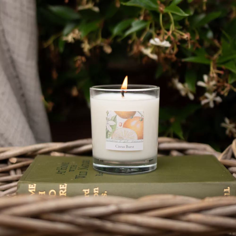 RHS Heritage Glass Candle