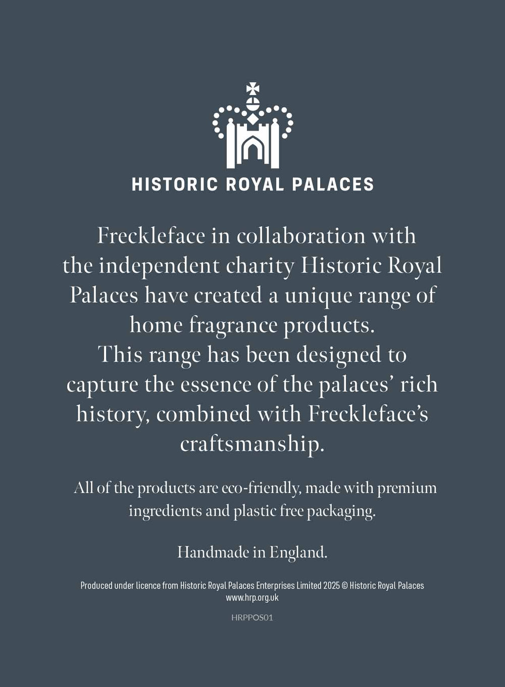 Historic Royal Palaces + Freckleface A6 POS