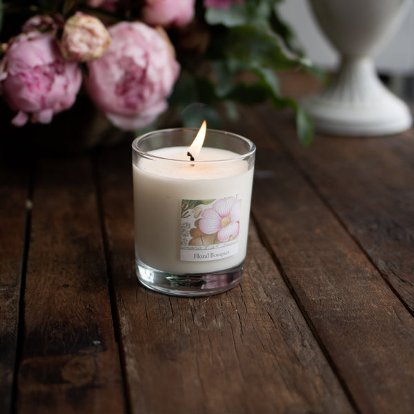 RHS Heritage Glass Candle